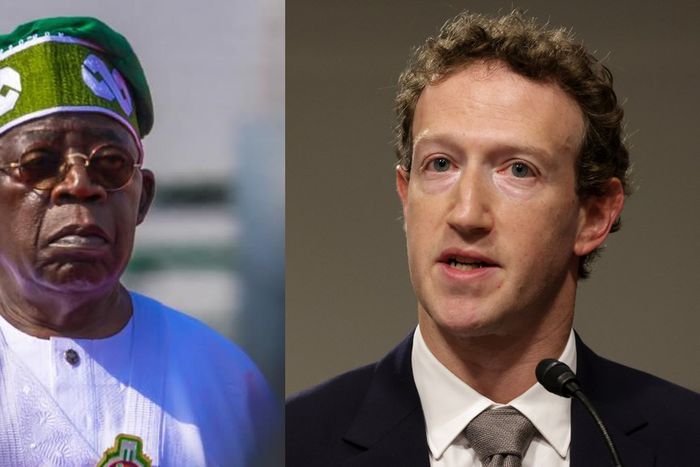 President Bola Tinubu of Nigeria and CEO of META, Mark Zuckerberg - Regulators in Nigeria have been urged to develop the necessary skills and resources to hold social media platforms accountable, moving beyond a sole focus on fines. [Facebook/Getty Ima...