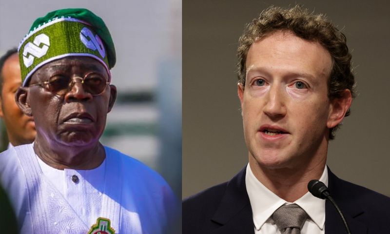 President Bola Tinubu of Nigeria and CEO of META, Mark Zuckerberg - Regulators in Nigeria have been urged to develop the necessary skills and resources to hold social media platforms accountable, moving beyond a sole focus on fines. [Facebook/Getty Ima...