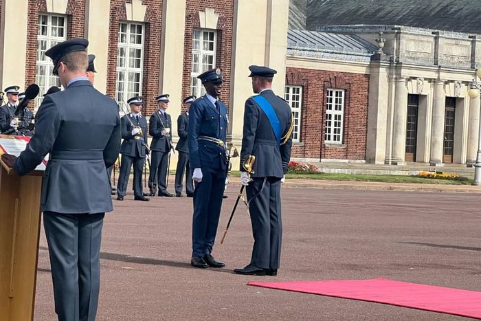 NAF officer, David Sangokoya receives the Sword of Honour [Facebook:NigerianAirForceHQ]
