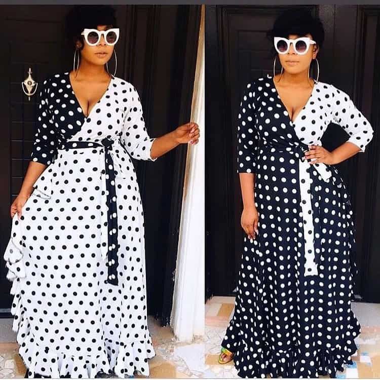 Flatter your figure with wrap dresses. [LagosMums]