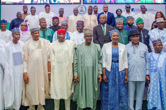 Speaker, Tajudeen Abbas meets protest groups on Wednesday, July 31 in Abuja. [Facebook]