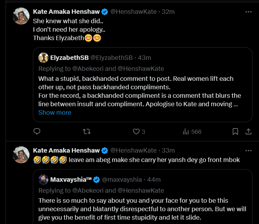 Kate Henshaw replies her followers [X/Katehenshaw]