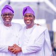 Gov Babajide Sanwo-Olu of Lagos State and his deputy, Obafemi Hamzat.