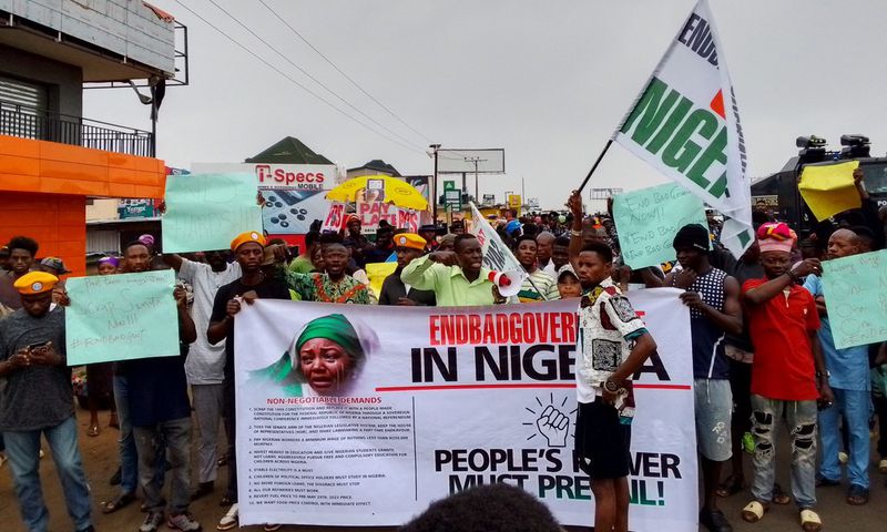 5 most odd events in Nigeria’s ‘End Bad Governance’ protests