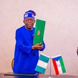 President Bola Tinubu and Equatorial Guinea President, Teodoro Mbasogo, displaying  agreement on Gulf of Guinea Pipeline Project signed on Wednesday in Malabo [NAN]