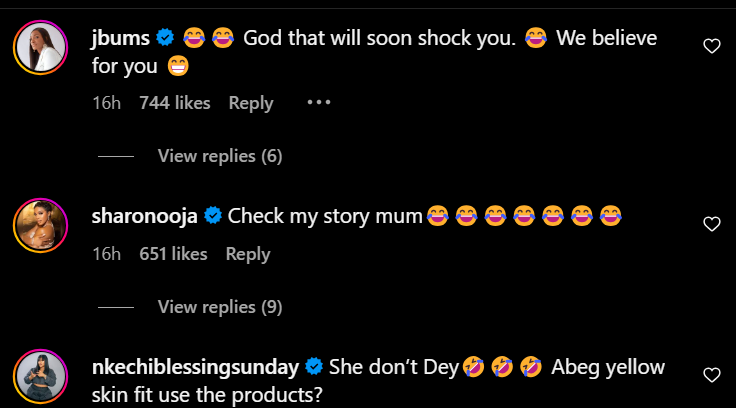 Reactions to Bisola's post [Instagram/Bisolaaiyeola]