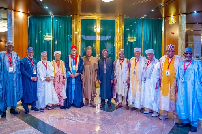 President Tinubu and Islamic leaders [NAN]