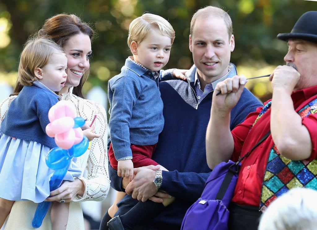 2016: Princess Charlotte and Prince George were mesmerized by an entertainer during the family's tour of Canada.