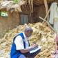 SEMA official collecting data on flood destruction in Jajere, Yobe