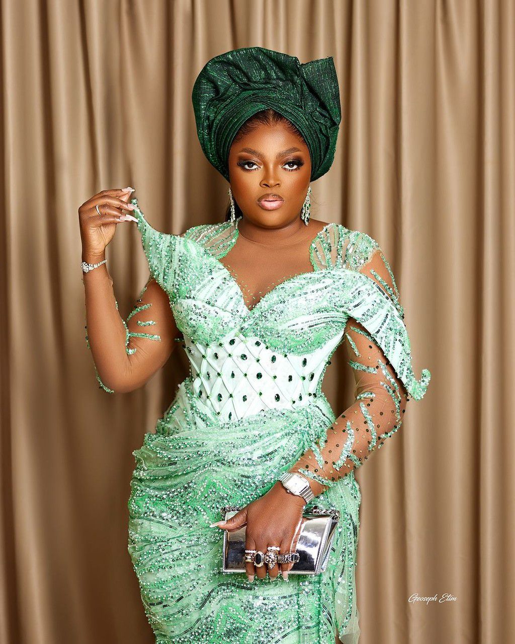 Funke Akindele is the queen of blockbusters, an actress, producer, and director. [Instagram/@funkeakindele]