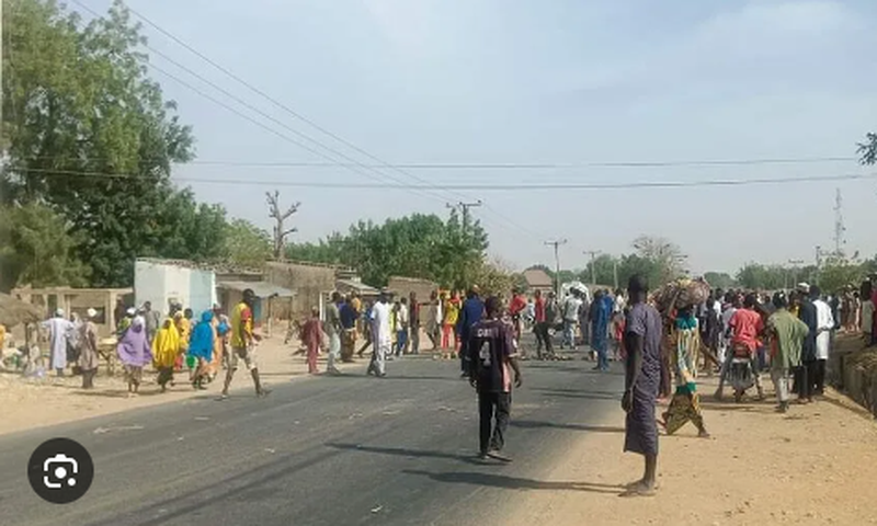 Hunger protests turn violent in Katsina.