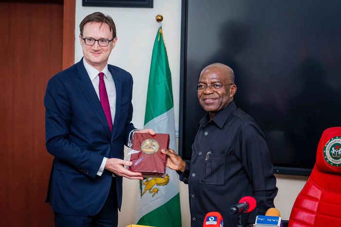 British High commissioner, Dr Richard Montgomery and Governor of Abia State, Alex Otti  [X:@alexottiofr]