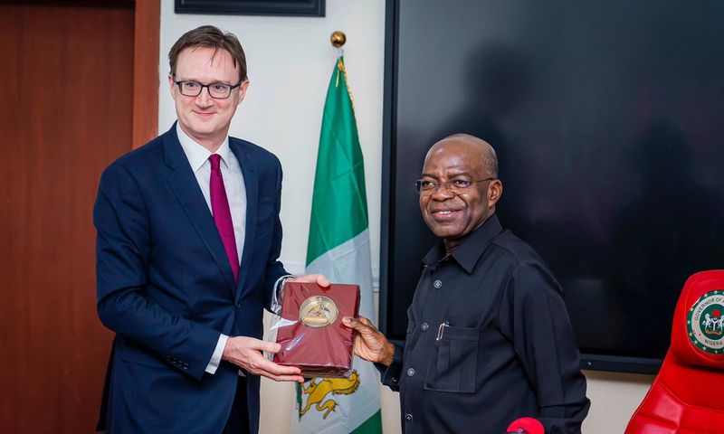 British High commissioner, Dr Richard Montgomery and Governor of Abia State, Alex Otti  [X:@alexottiofr]