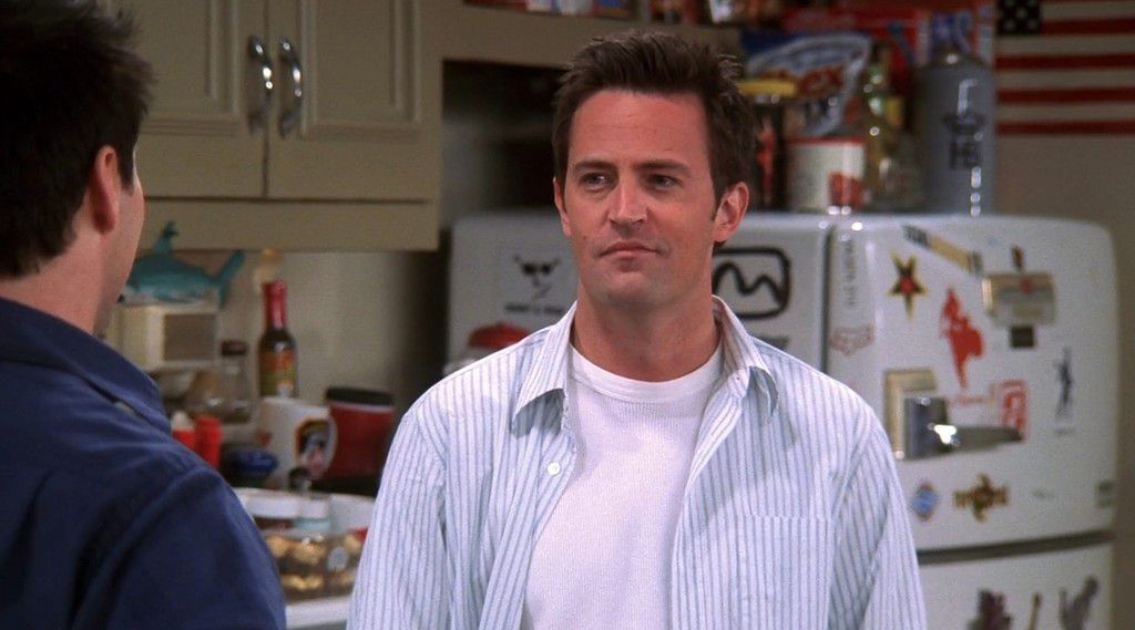 Matthew Perry as Chandler Bing in the final episode of "Friends."NBC