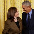 Vice President Kamala Harris and ex-President Barack Obama. [Getty Images]