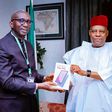 L-F: Vice President Kashim Shettima and Chairman of MTN Nigeria, Ernest Ndukwe [Presidency]