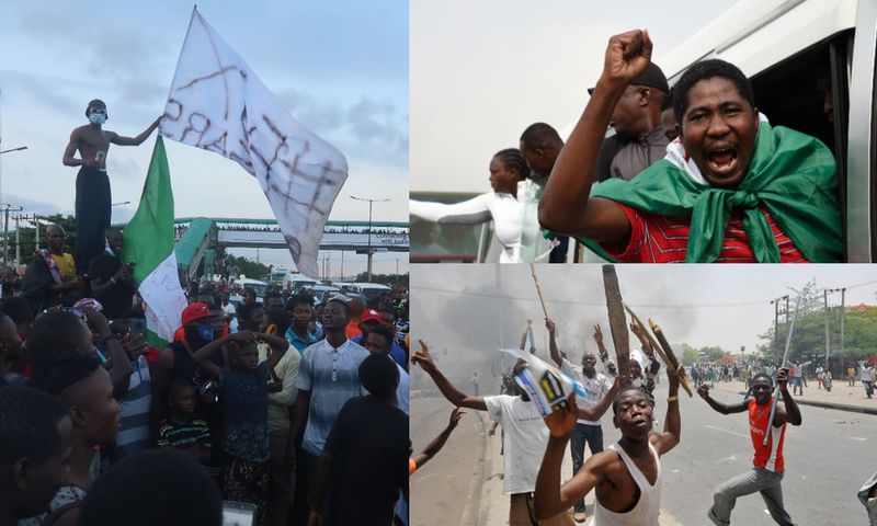The EndSARS protest remain one of the most significant demonstration by the masses in modern-Nigeria. [Getty Images]