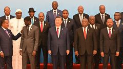 Chinese President Xi Jinping (C) and leaders from African nations prepare to pose for a group photo prior to the Forum on China-Africa Cooperation (FOCAC) at The Great Hall of People on September 5, 2024 in Beijing, China. [Getty Images]