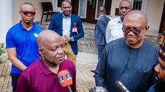 Allex Otti and Peter Obi. [Peter Obi/X]