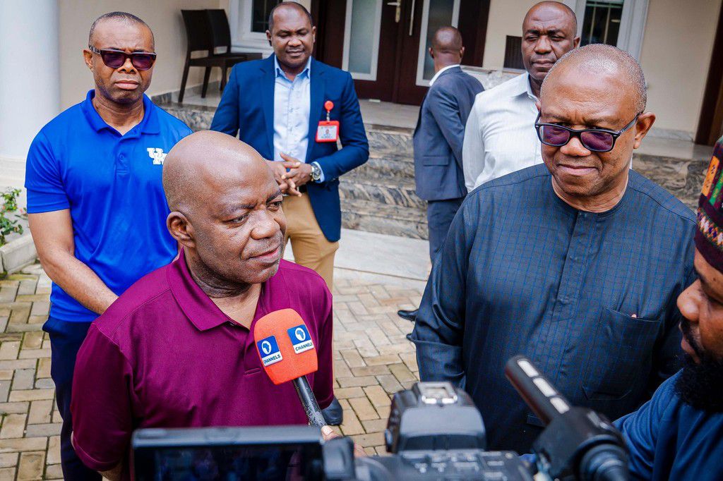 Allex Otti and Peter Obi. [Peter Obi/X]