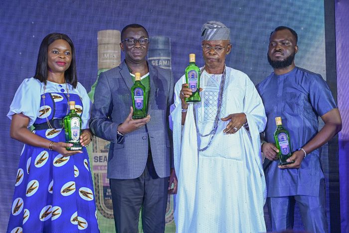 L-R: Senior Brand Manager, Grand Oak Limited, Nnenna Uche-Onyenacho; Executive Director, Lexcel Group, Wale Majolagbe; The Oloritun Oloja Estate, Chief Adedayo Ajakore; and Marketing Manager, Grand Oak Limited, Gbemileke Lawal; during the official rela...