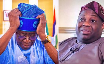 L-R: President Bola Tinubu and Chief Dele Momodu. [Facebook]