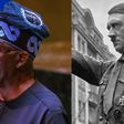 Bola Tinubu donning his iconic cap and Adolf Hitler donning a uniform with the Swastika symbol. [Facebook/Getty Images]