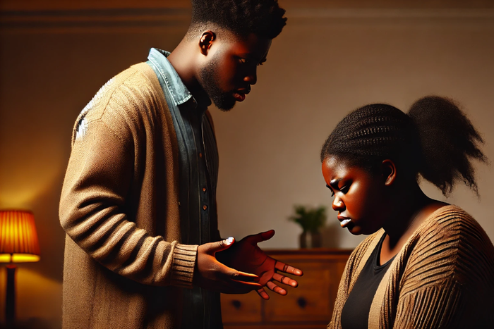 He said I was too fat and I starved myself for him [DALL-E2024]