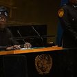 Bola Tinubu, Nigeria's president, speaks during last year's United Nations General Assembly (UNGA) in New York, US. [Getty Images]