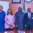 L- R: Mr Nnanna Ude, Board Director, Nigerian Economic Summit Group (NESG); Mrs Cecillia Akintomide, Co-chair, Private Sector Joint Planning Committee for the 30th Nigerian Economic Summit (NES#30); Mr Udeme Ufot, Board Director, NESG and Chairman, NES...