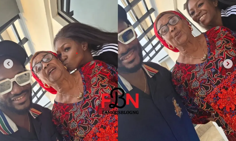 VIDEO: 2Face takes new lover Natasha his mum months after she declared him missing