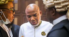 The leader of the Indigenous People of Biafra (IPOB), Nnamdi Kanu