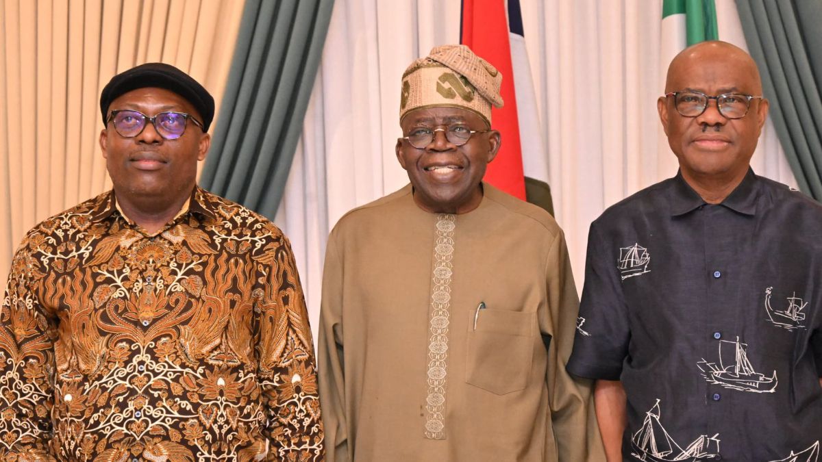 PHOTOS + VIDEO: Tinubu brokers peace between Wike and Fubara after months of political turmoil