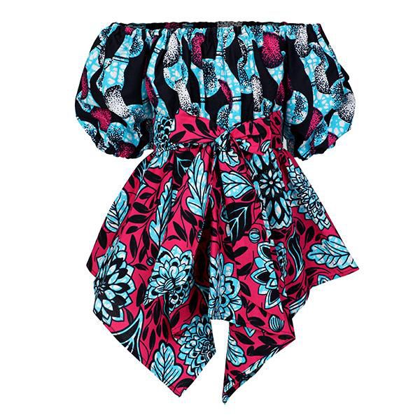 Off-Shoulder Ankara Dresses