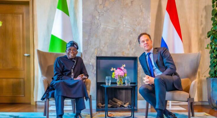 President Bola Tinubu and the Netherlands Prime Minister, Mark Rutte. [Premium Times]