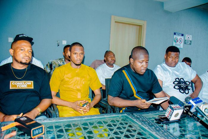 Members of the Anambra State Real Estate Developers Union during a press conference on Monday, June 10, 2024.