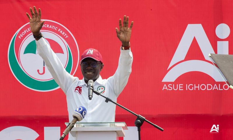 Asue Ighodalo is the PDP candidate for the upcoming Edo election.