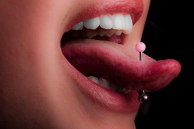 Tongue piercing can become infected and damage nerves in the tongue