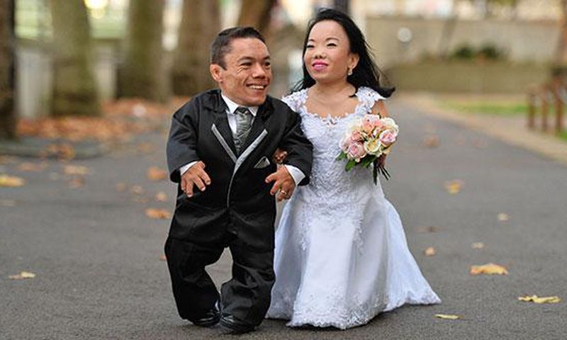 Shortest married couple in the world [Guinnessworldrecord]