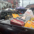 Some of the sachet and pet bottled-alcoholic beverages below 200ml confiscated by NAFDAC during a raid on Rotobi Market, Owerri on Friday [NAN