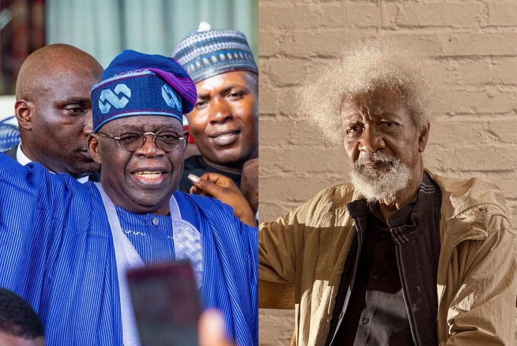 Tinubu and Soyinka. [Facebook/Getty Images]