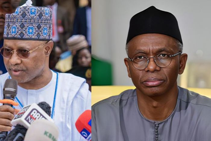 Governor Uba Sani of Kaduna State and Former Governor Nasir El-Rufai. [Facebook]