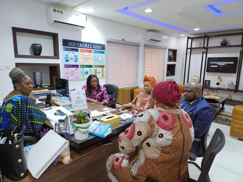 Funke Akindele met with Lagos officials to discuss support and collaboration on her upcoming projects. [x/followlasg]