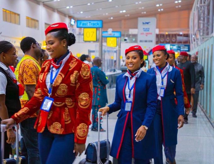 Cultural body commends Air Peace on ‘Isi Agu’ attire for cabin crew [Twitter:@AirPeace]