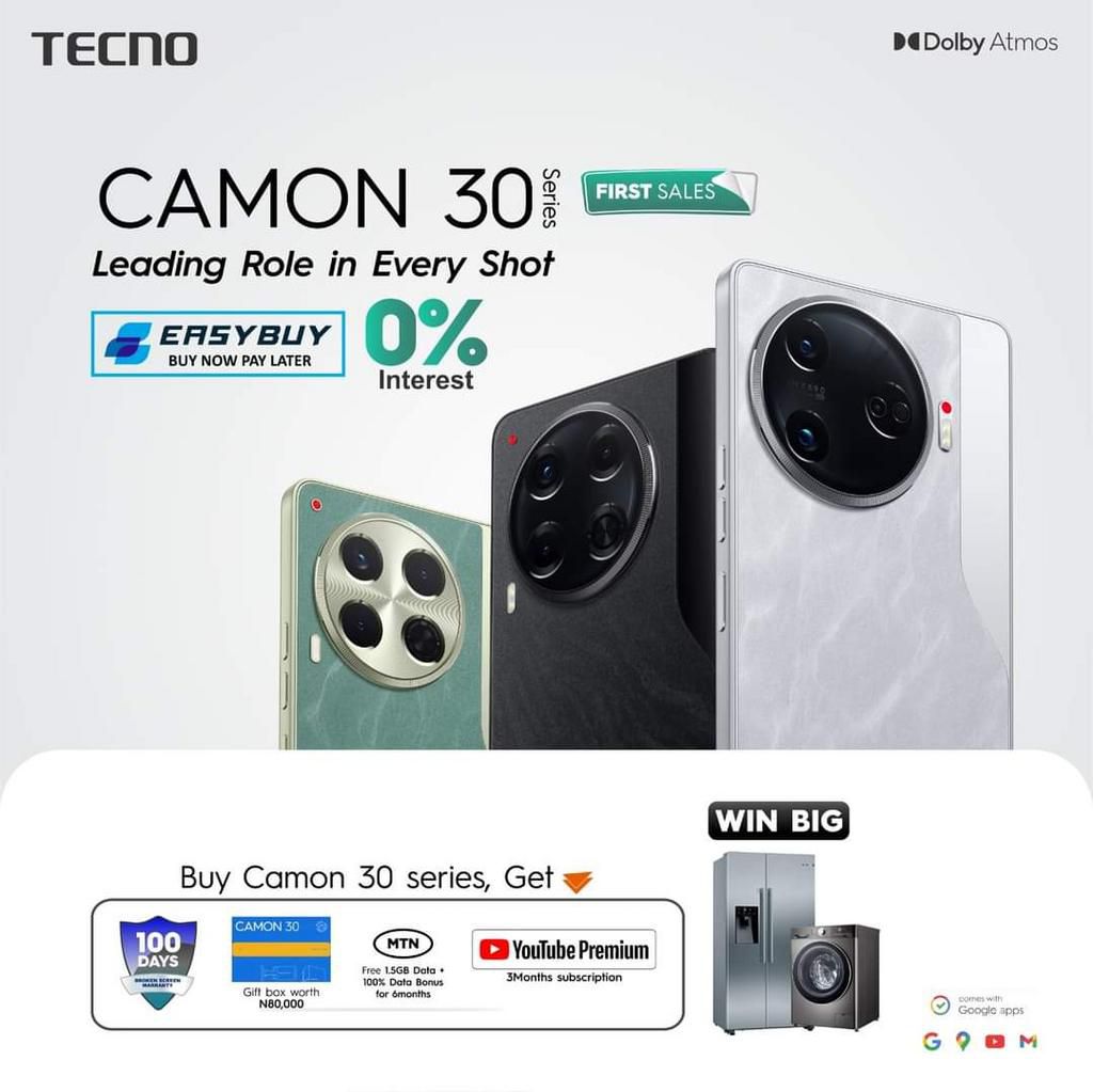 TECNO CAMON 30 series launches with exciting first sales promo