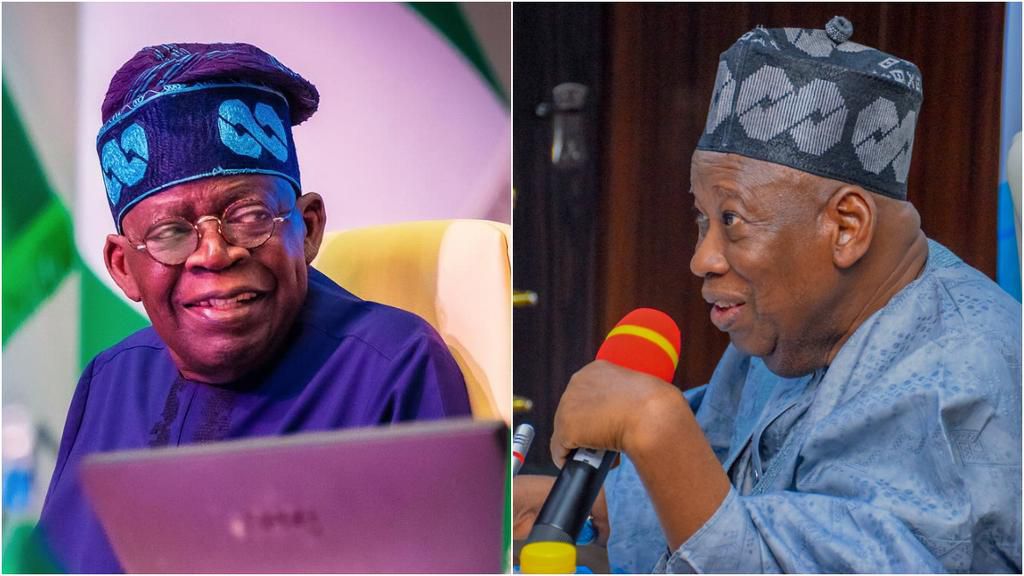 Bola Tinubu and Abdullahi Ganduje. [Facebook]