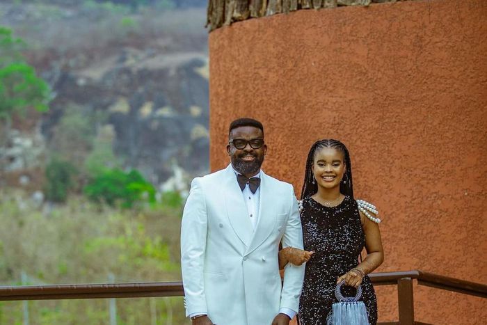 Kunle Afolayan (left) with his daughter, Eyiyemi Afolayan (right) [Instagram/@eyiyemi.afolayan]