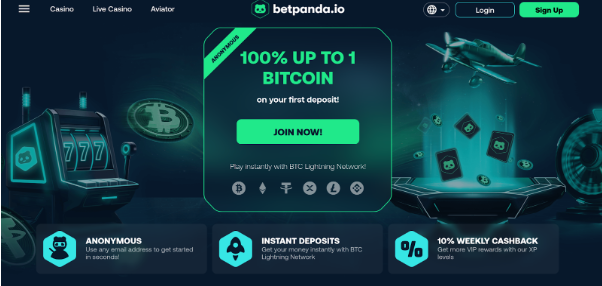 BetPanda - Latest Cryptocurrency Casino with Anonymous Features