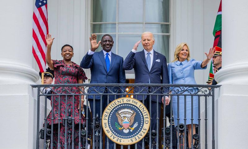 President William Ruto & Joe Biden with First Ladies Rachel Ruto & Jill Biden at the White House, Washington D.C.