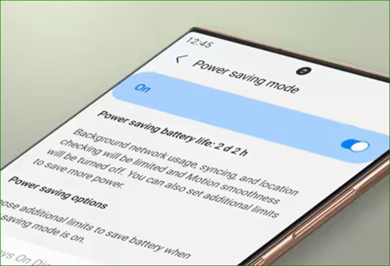 Battery saving mode can elongate your battery life